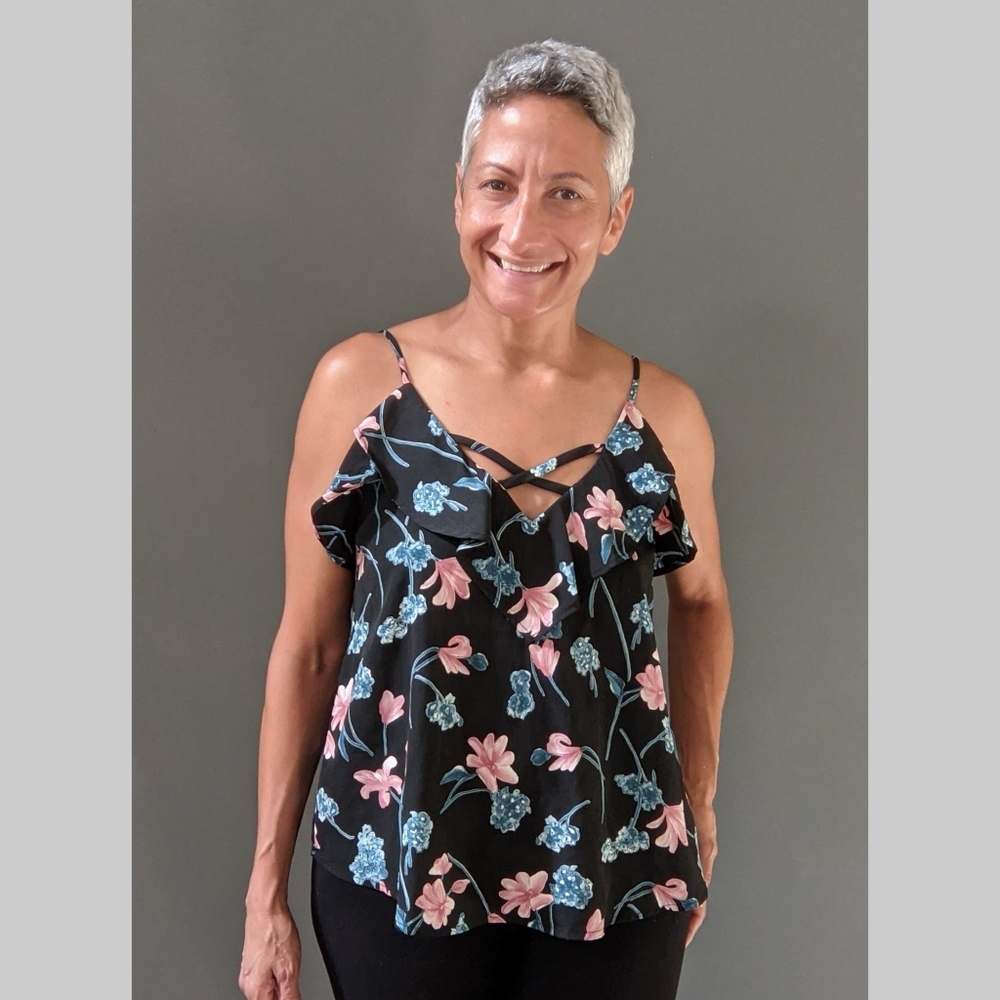 Harlowe & Graham Floral Tank/Camisole Top